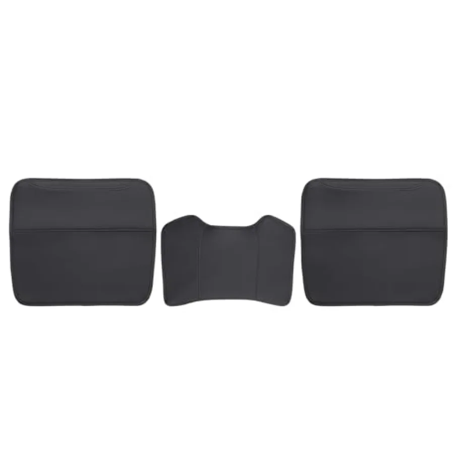 Compatible with 2023-2025 Lexus RX 's Leather Seat Backrest Kick Protection Pad RX350 RX450H RX500H Additional Organizer Pocket