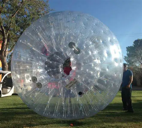 

Good Quality Inflatable Hamster Ball For Outdoor Sport Game Giant 3M Dia Water Zorb Bumper Grass Ball Clear Zorbing Ball