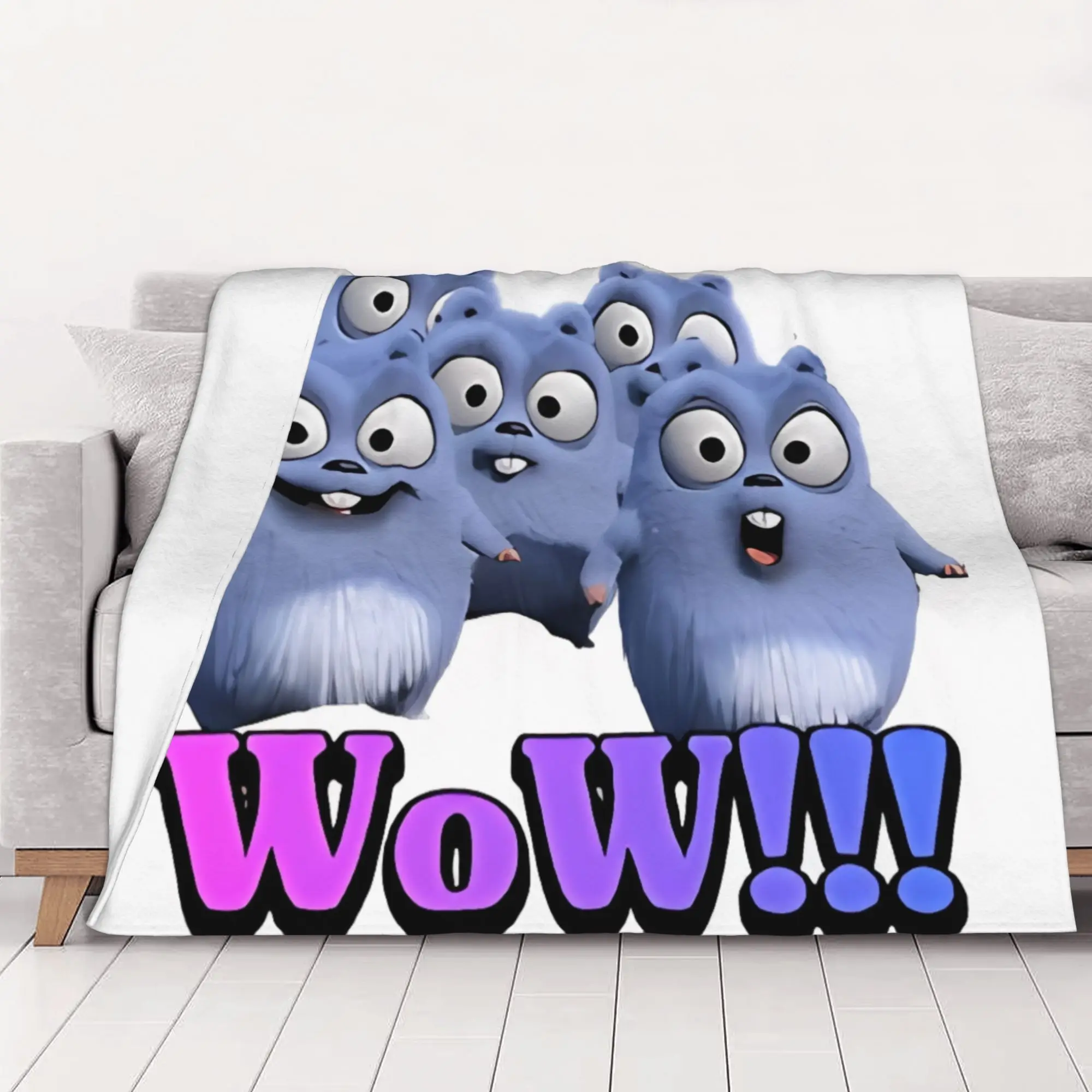 1PC home Cutecore Classic Grizzly And Lemmings Blanket Super Cosy Plush Home Living Room Sofa halloween