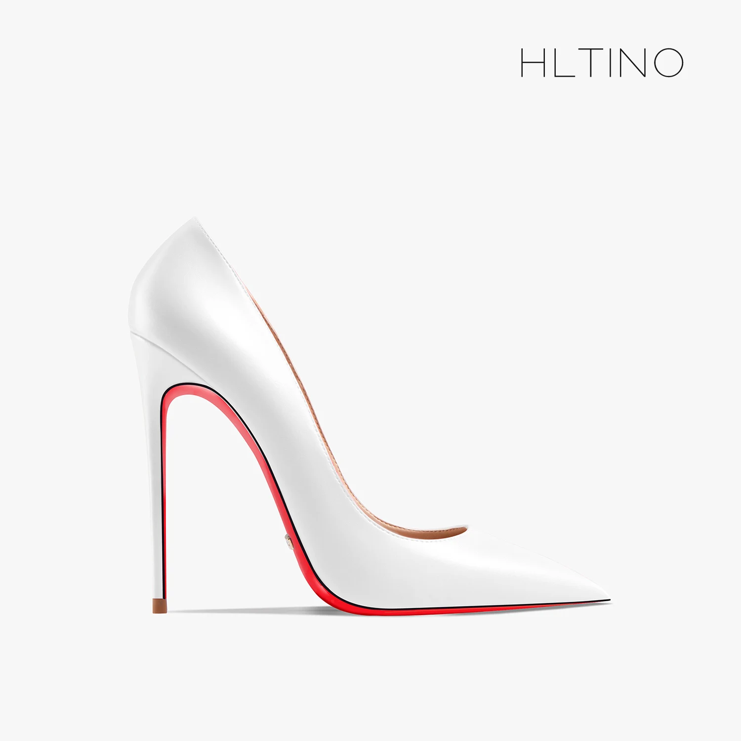 HLTINO 2024 New Women Sexy Pumps Matte Finish 4.7 Inch/12CM Elegant High Heels Red Bottom French Style Spring Summer Shoes