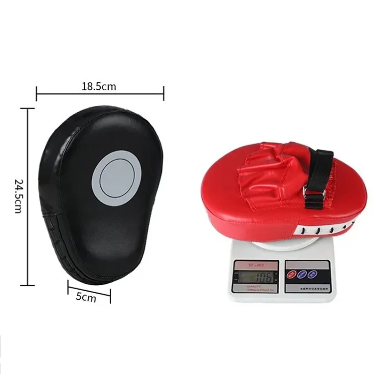 1 Stück Kickbox-Handschuh-Pad, Schlagziel, PU-Leder, Karate, Muay Thai, Sanda Trainingsausrüstung, Verstellbarer Riemen für Erwachsene und Kinder – Detail 3