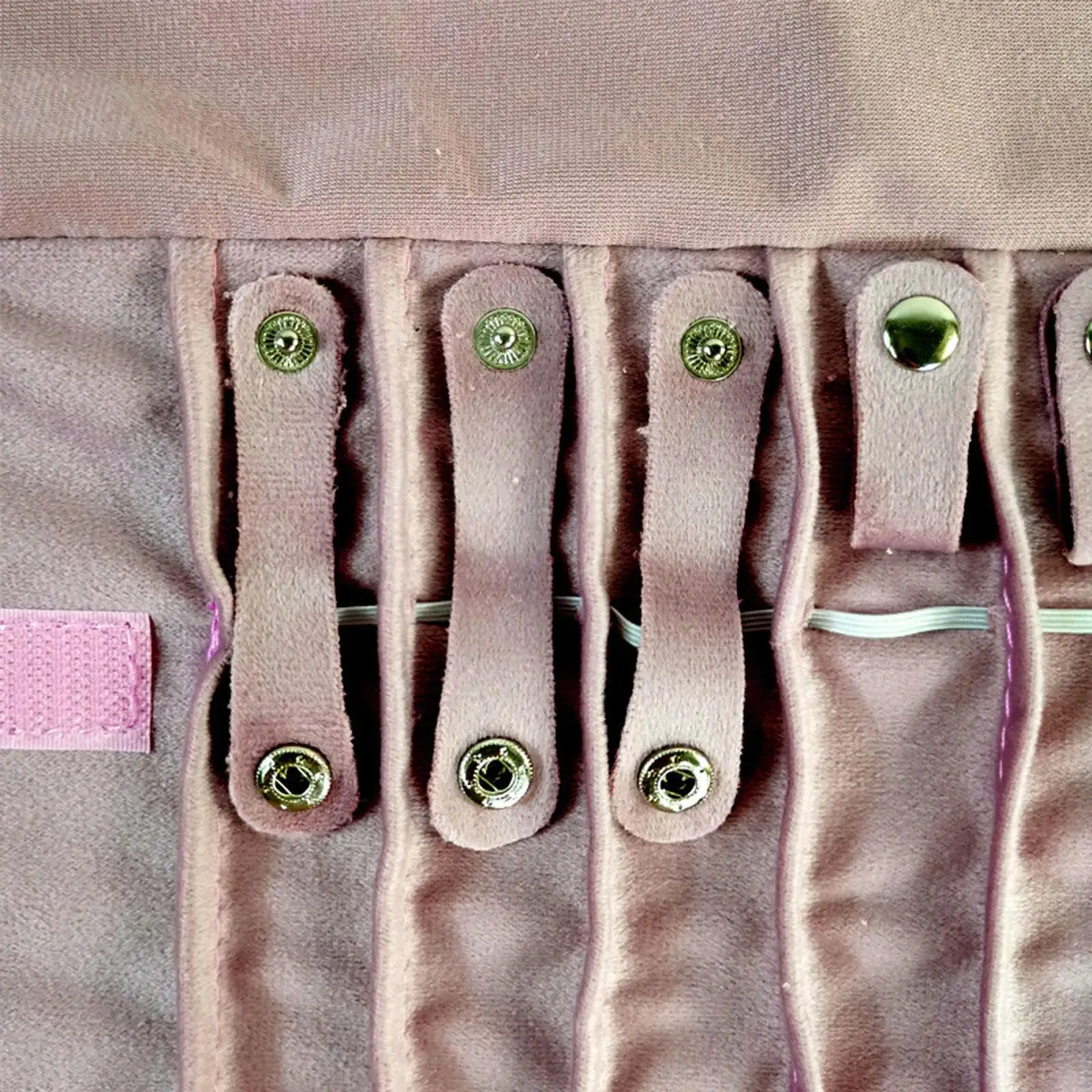 حقيبة مجوهرات رول مخملية آمنة وقلادة للسفر وحقيبة تخزين قابلة للطي #1