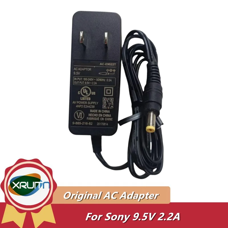 Caricatore adattatore CA originale per Sony SRS XB40 SRS-XB40 AC-E9522 AC-E9522T Altoparlante wireless Bluetooth CMT-V10iPN Alimentatore 9V