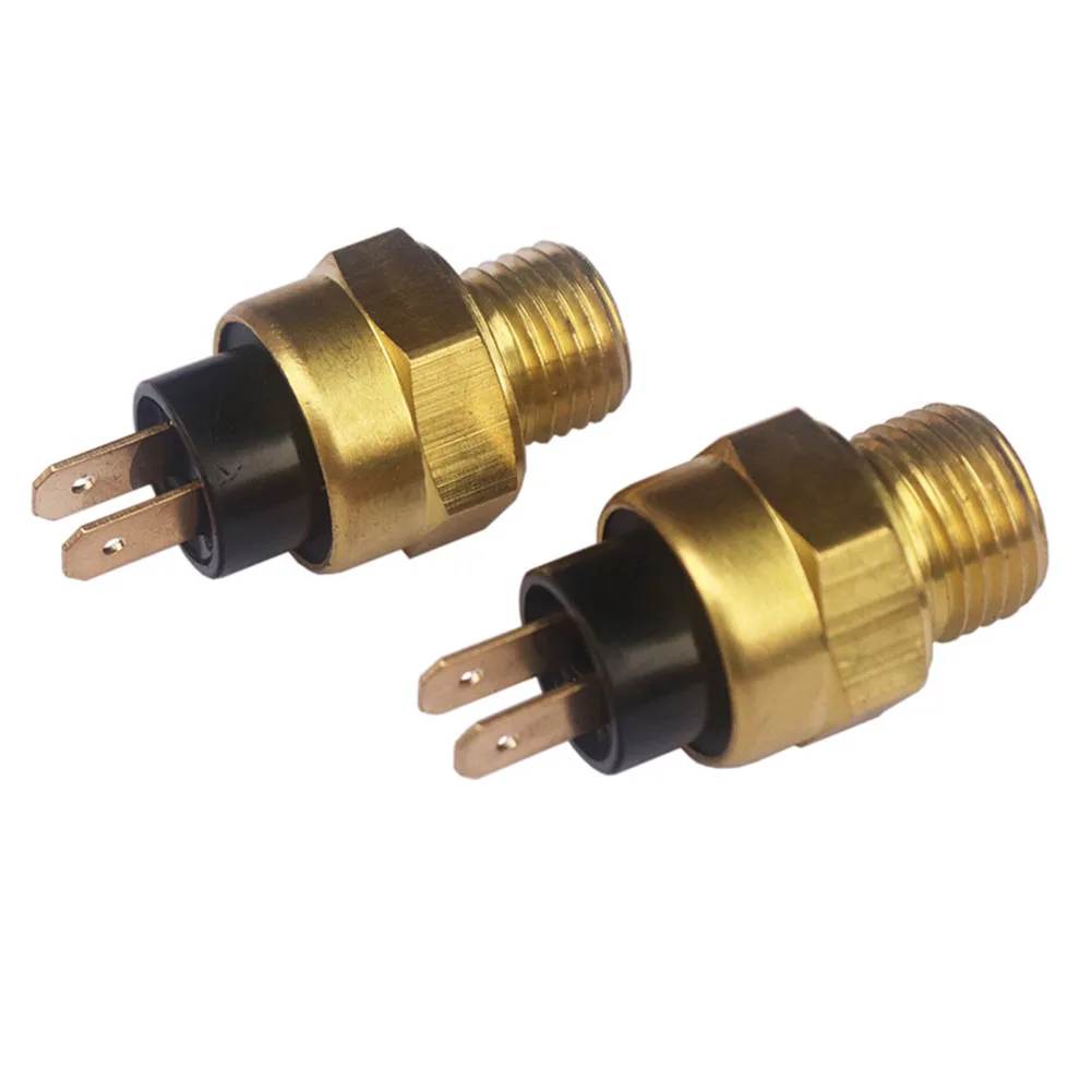 Motorcycle Radiator Temperature Sensor Coolant Fan Gold M14x1.5 M16x1.5mm Water Temperature Sensing 1PC Thermostat Switch