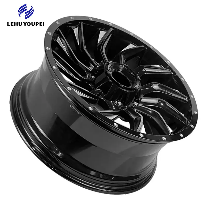 17-19 Inch Deep Dish Flow Molded Forged Alloy Wheels Black Finish 25mm ET 5x139.7 PCD