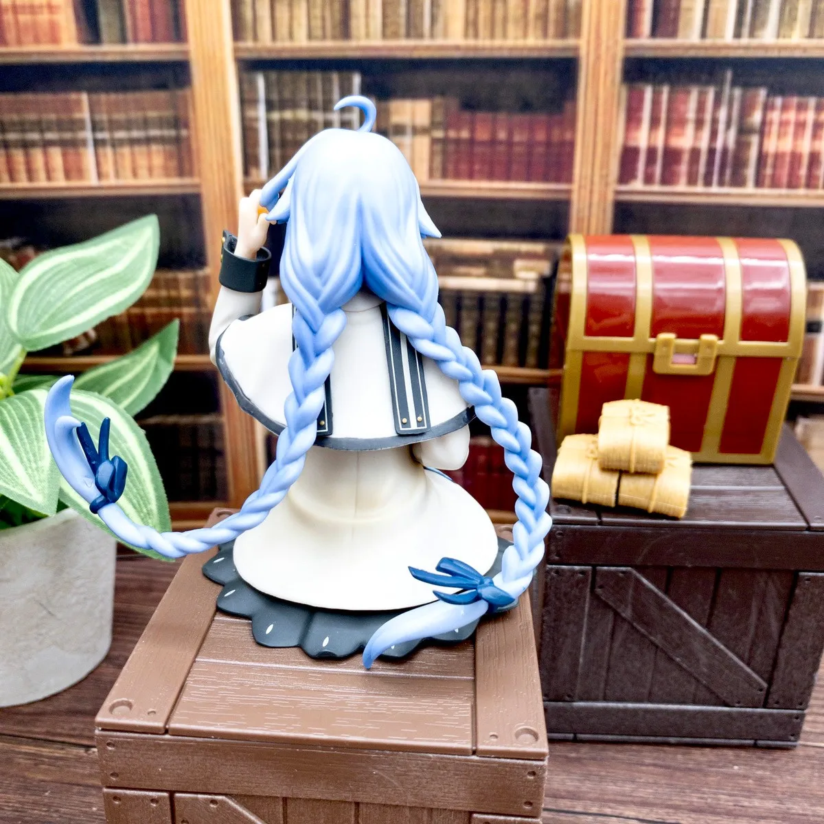 Figurka Anime Mushoku Tensei Isekai Ittara Honki Dasu Roxy Migurdia 14 cm, Model Stopera do Nudli, Zabawka, Figurka Akcji