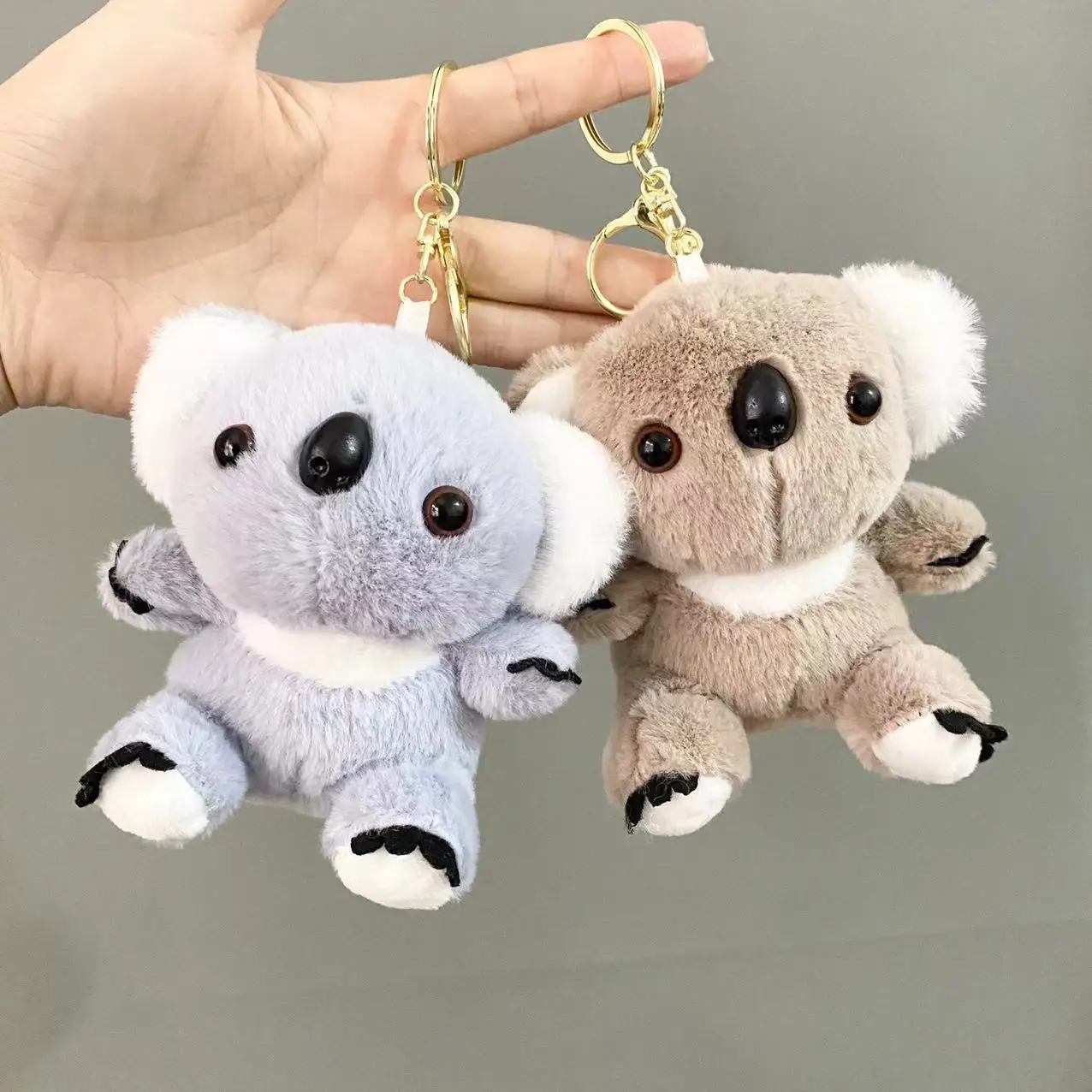Premium Koala Plush Stuffed Animal Grab Machine Doll Wedding Throwing Toy Furry Hanging Accessory Event Souvenirs