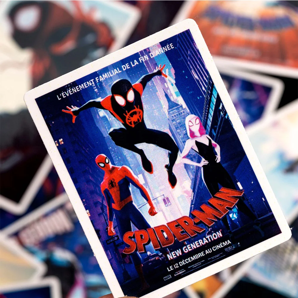 Disney Cartoon Spiderman adesivos impermeáveis, Graffiti telefone, skate, bicicleta, parede, decalques legais Anime, brinquedos para crianças, presentes, 10, 30, 50pcs