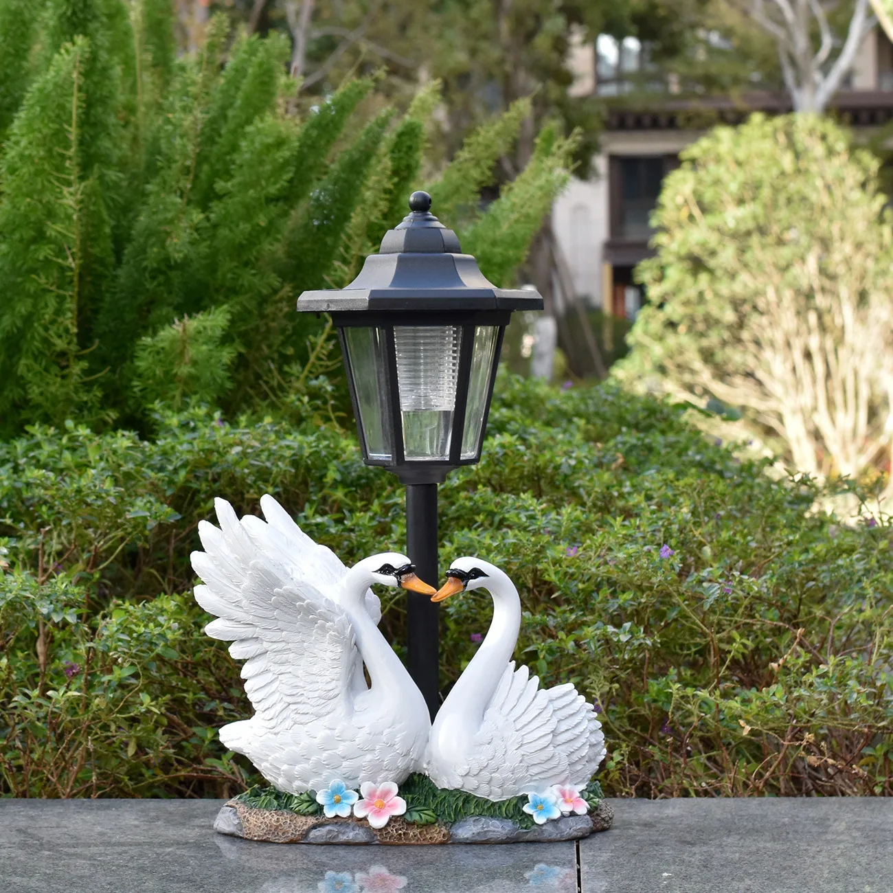 屋外中庭装飾シミュレーションスワンガーデン造園飾り動物像ソー - Smart Garden Ornaments のレビューと価格