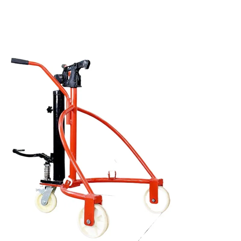 

Manual hydraulic truck, iron plastic drum trolley