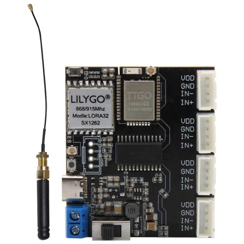 T-Weigh ESP32 T-Micro32 LoRa SX1262 Wireless Module 4-Group 4-Way HX711 Support 868Mhz 915Mhz Development Board for 4-Way