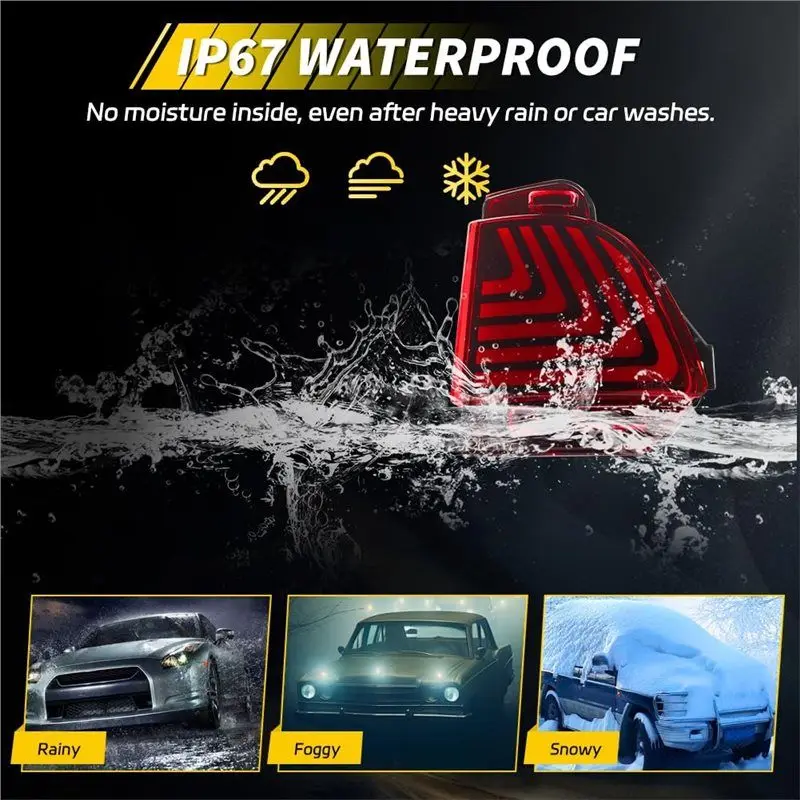 Ingenious-متسلسل بدوره إشارة ضوء الفرامل المصد الخلفي عاكس الذيل مصباح لكزس LX570 2016-2019