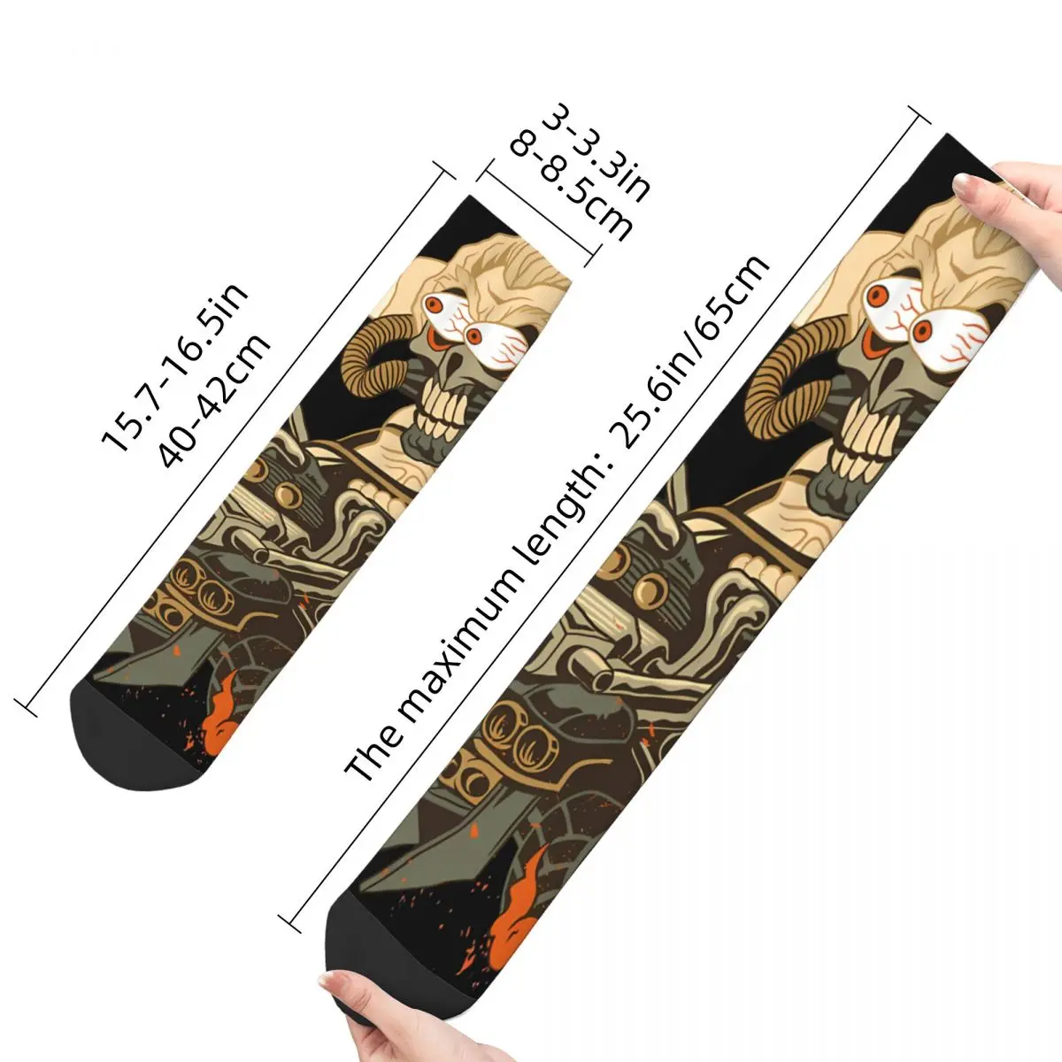 Fury Fink Immortan Joe Men's Socks Tales of the Rat Fink Cartoon Film Unisex Harajuku Pattern Printed Happy Crew Sock Gift