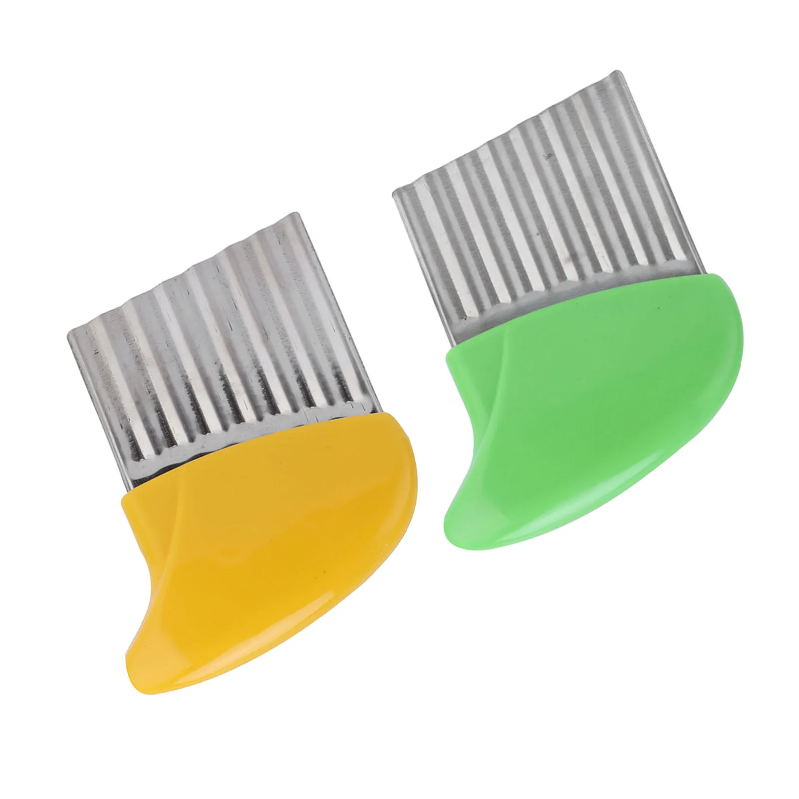 Potato Cutter Environmentally Friendly One-Piece Moulding Incisive Blade Wavy Cutter Rounded Handle for Home for Restaurant