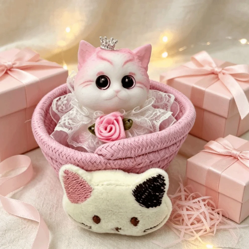 Figurine Slow Rising Reduce Pressure Soft Squeeze Kawaii Cat Squishy Lovely Slow Rebound Cat Sensory Birthday Gift