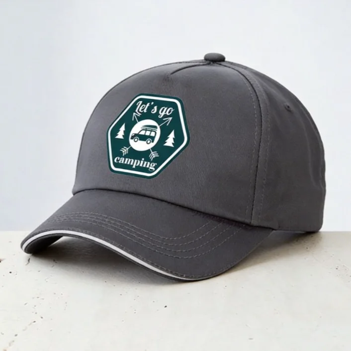 Let's Go Camping baseball cap outdoor camping man caps Unisex adjustable Leisure snapback hat