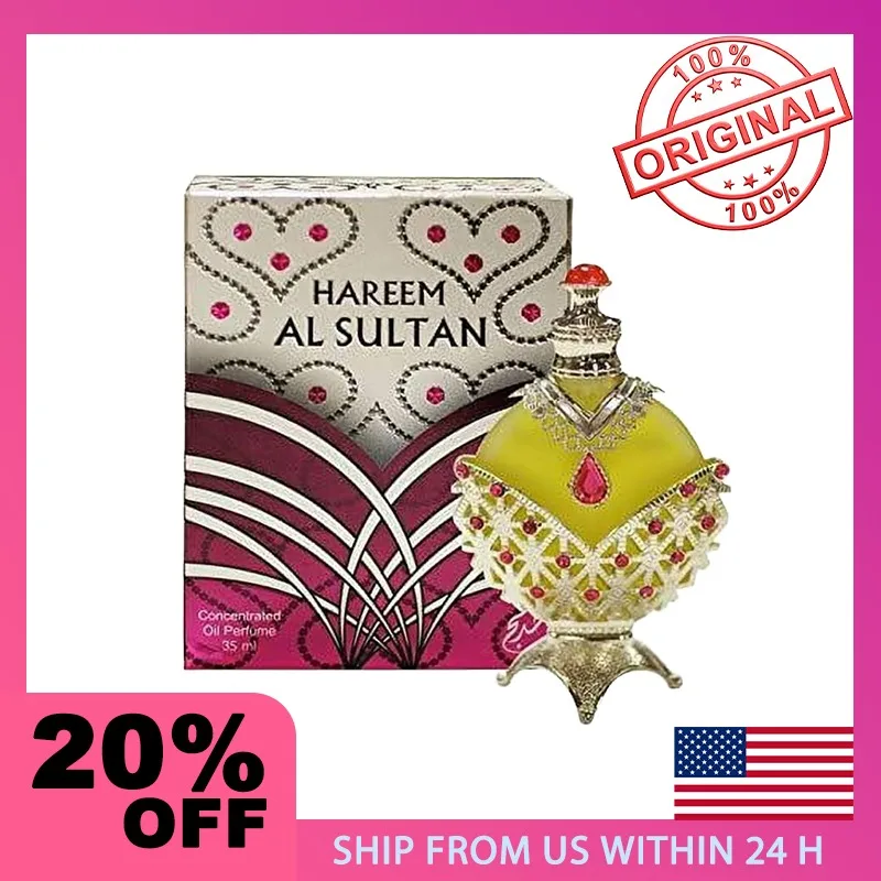 

Khadlaj Hareem Arab Brand Perfume Al Sultan Gold for Women Concentrated Perfume Oil 1.18 Ounce Floral Fragrance for Women