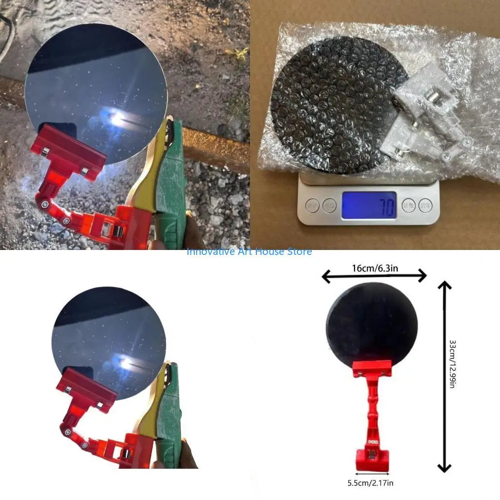 

E1PC Universal Clip On Welding Helmets Cover Welding Blackouts Panel with Adjustable Features for Most Coverage &Flexibility