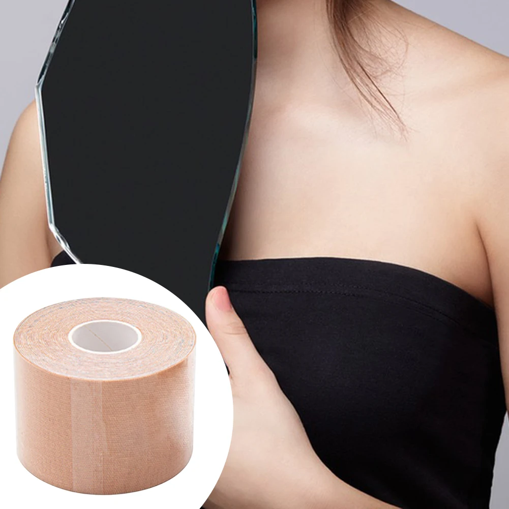 Boobtape Breast Tape Breast Support Lifting Adhesive Invisible Bra Portable Sticky Stable Breast Patch Body Tape for Halter Top