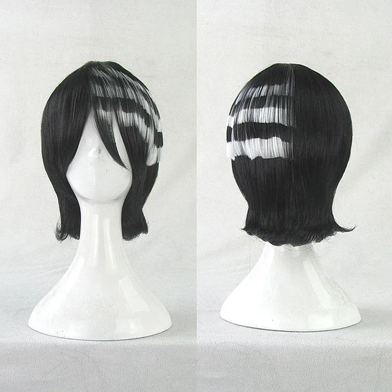 

Anime Soul Eater Death the Kid Cosplay Wig Black White Men Women Cosplay Costume Wig with Wig Cap Carnival Halloween Props