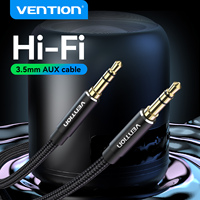 Vention 3.5mm Aux Cable Male to Male Gold-Plated Stereo Audio Jack Cable for JBL Sony Xiaomi OnePlus iPhone Car Speaker Cable