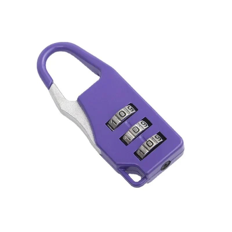 3 Digits Colorful Mini Password Code Combination Padlock Suitcase For Luggage Travel Smart Lock Keyed Anti-thieft Lock image 5