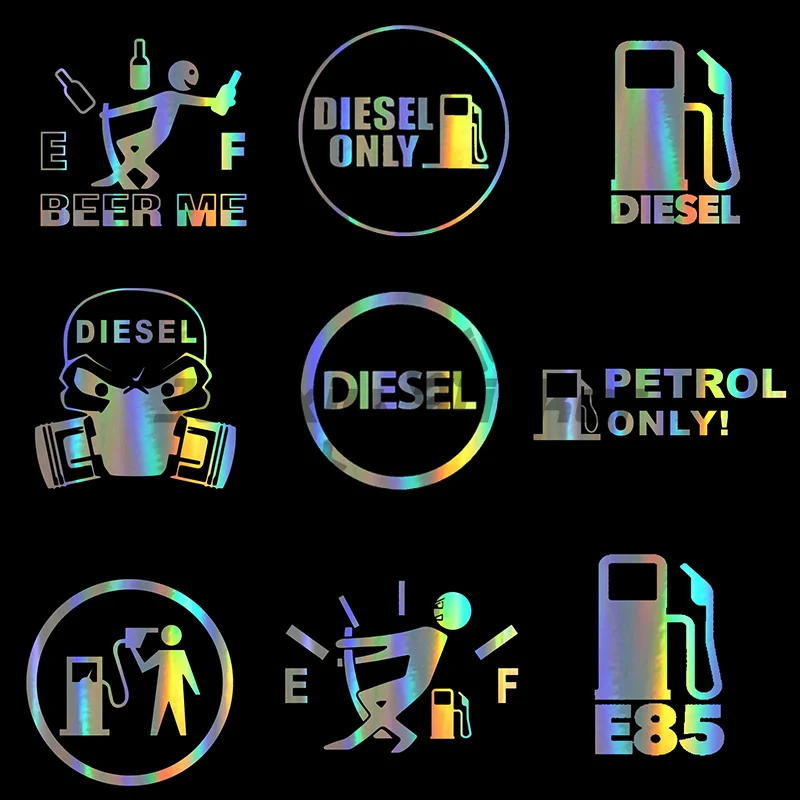 

Decals Funny Stickers on Car Styling Creative Car Sticker PVC DIESEL ONLY Fuel Sticker