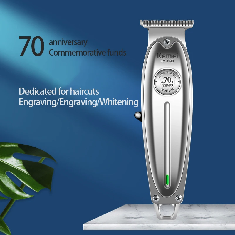 Nieuwe Heren Elektrische Olie Hoofd Kapper Professionele Oplaadbare Draadloze High Power Trimmer Mini Draagbare Reparatie Machine