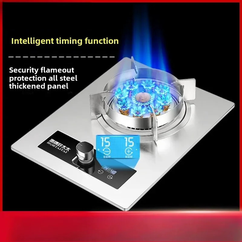 Gas stove Single stove Household energy-saving  Liquefied natural gas Embedded desktop single-eye timing fire stove