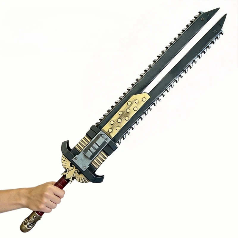 

105cm/41.34in Game PU Chainsword Katanas Cosplay Long Sword Model Props Display Peripherals Creativity Samurai Outdoor Toys Gift