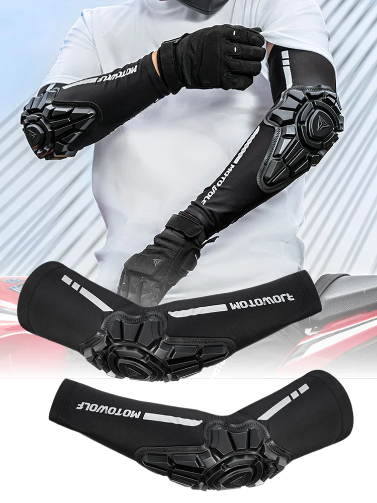 

Летние защитные налокотники из ледяного шелка для мотоциклов, велосипедов и гонок, защита рук, уличная экипировка для мотоциклистов