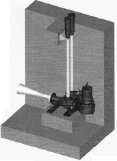Aeratore a getto di aerazione a flusso a getto sommergibile per acque reflue per serbatoio dell'acqua