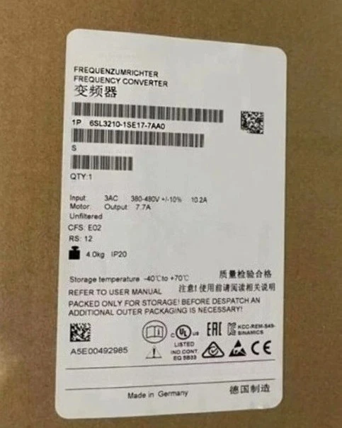 

Brand new High-quality 6SL3210-1SE17-7AA0 6SL3210-1SE21-8UA0 6SL3210-1SE16-0AA0 6SL3 210-1PE23-3UL0 Fast delivery