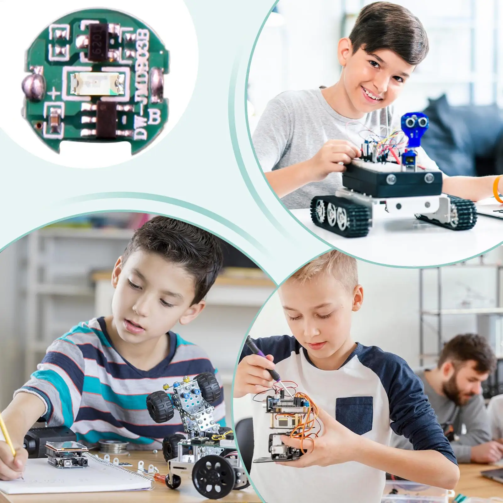 Mini lampe Led à commande magnétique, lumière sans fil, bricolage, fabrication de modèles, jouets, affichage de modèles Anime, LED pour Robots/modèle d'avion/voitures