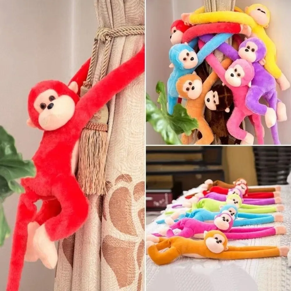 

Portable Colorful Long Arm Monkey DIY Long-armed Monkey Ornaments Monkey Children's Animal Soft Hanging