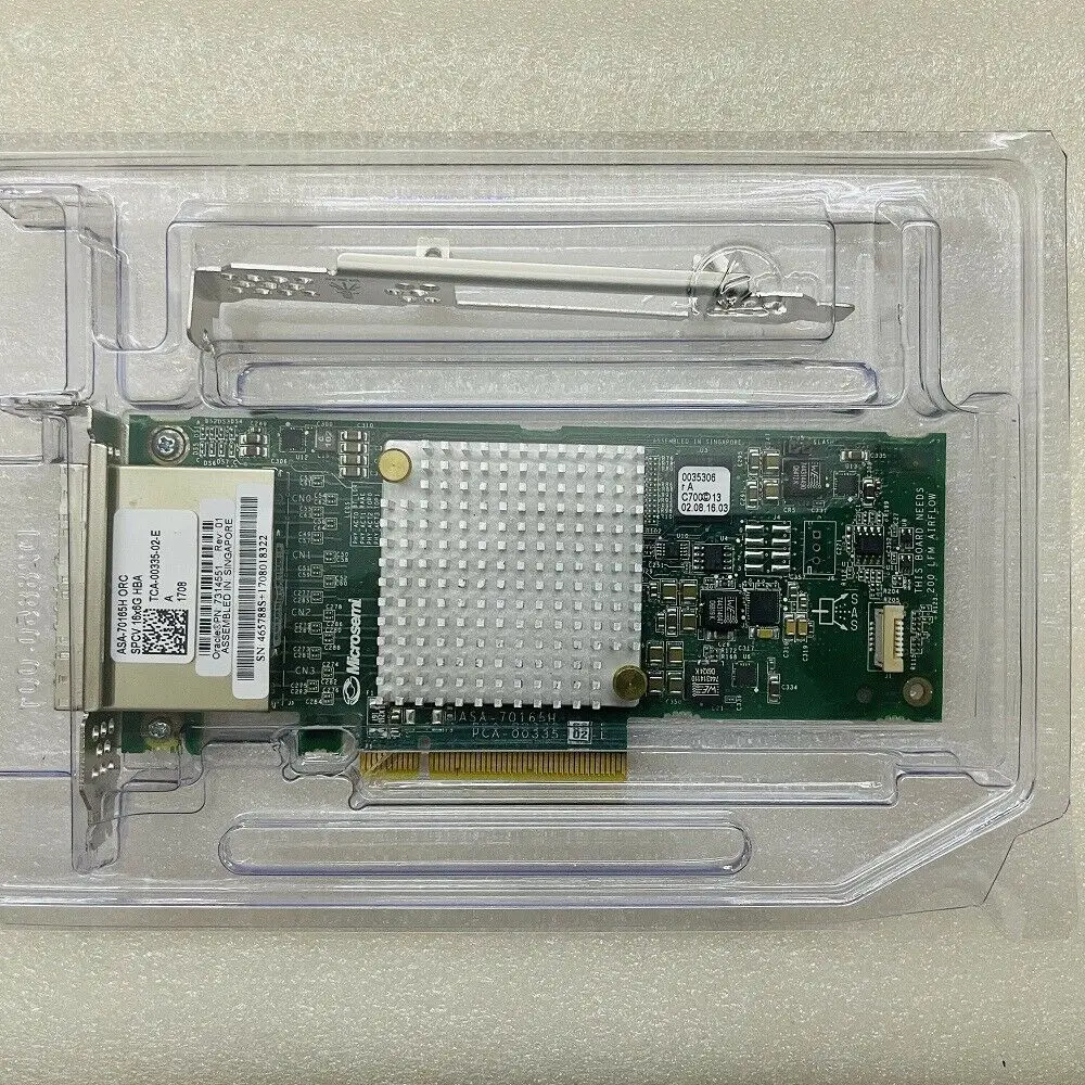 

Adaptec ASA-70165H 2278500-R 6Gb/s PCIe 3.0 x 8 SATA SAS Host Bus Adapter