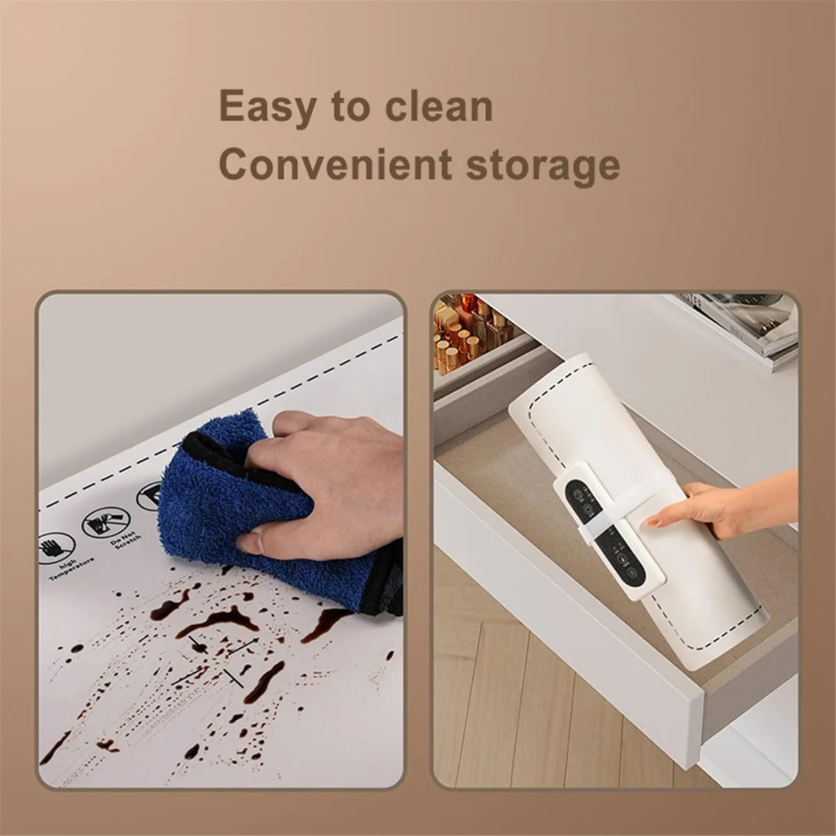 Elektryczna taca grzewcza z regulowaną temperaturą Przenośny podgrzewacz do żywności Mata grzewcza na spotkania Imprezy UK