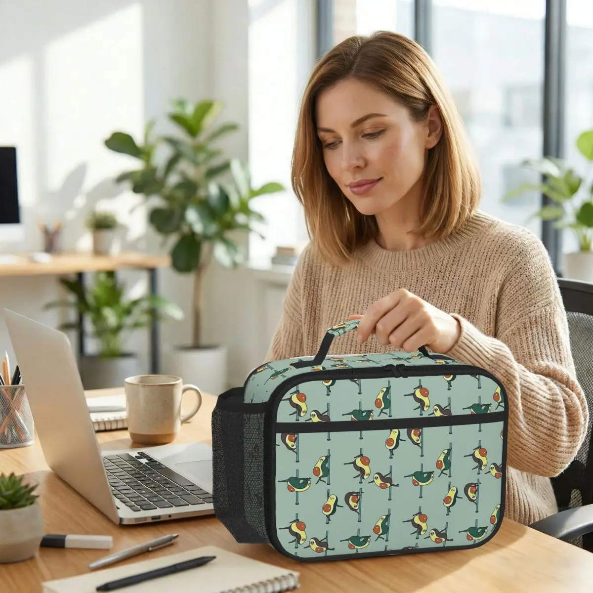 Avocados Pole Dancing Club Insulated Lunch Bag for Women Office Cooler Thermal Food Box Tote Leakproof Lunch Boxes Container