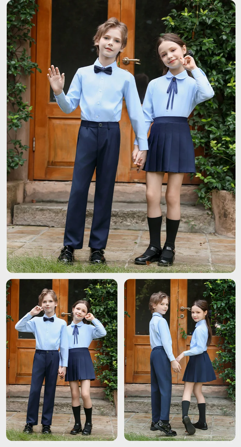 Luxuriöses Kinder-Hochzeitsset für Mädchen, Hemd und Hose für Jungen, lila Party-Outfits, Anzug, Kinder-Schuluniform, formelle Kleidung – Detail 24