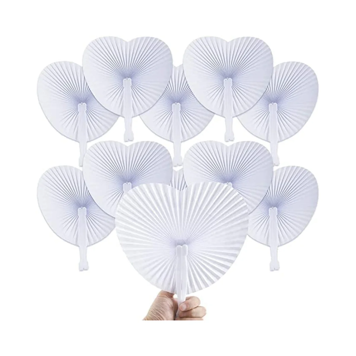 

36Pcs Paper Folding Fan Heart-Shaped Round Heart Wall Decoration Wedding Party Gift for Guests Anniversary Birthday