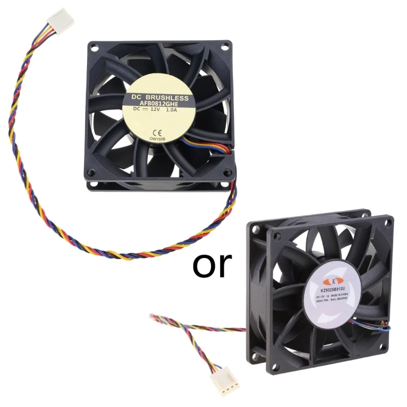 KZ8025B012U 8cm 80mm Fan 12V 1.00A 4 Lines 4pin 4 Wire Connector High Speed Server Computer Chassis Power Cooling Fan