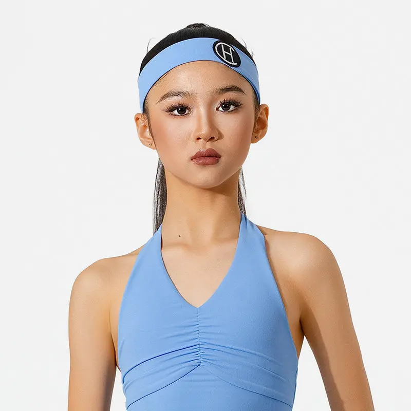 

2026 New Latin Headband For Girls Headwear Sports Sweatshirt Headband Chacha Rumba Children'S Latin Dance Accessories DQS22281