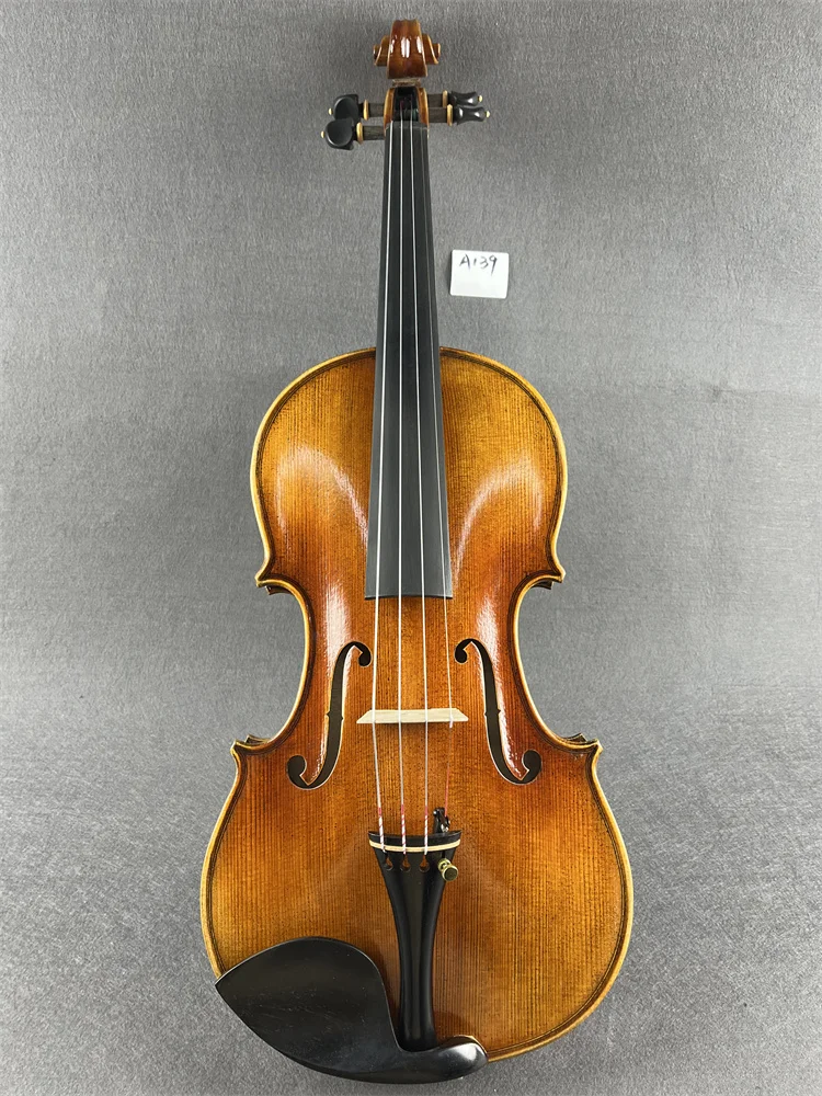 Highly Flamed One-Piece Back Hand Made 4/4 Violin Cкрипка 4/4 كمان 바이올린  Musical Instrument Keman Free violin case 4/4 A139