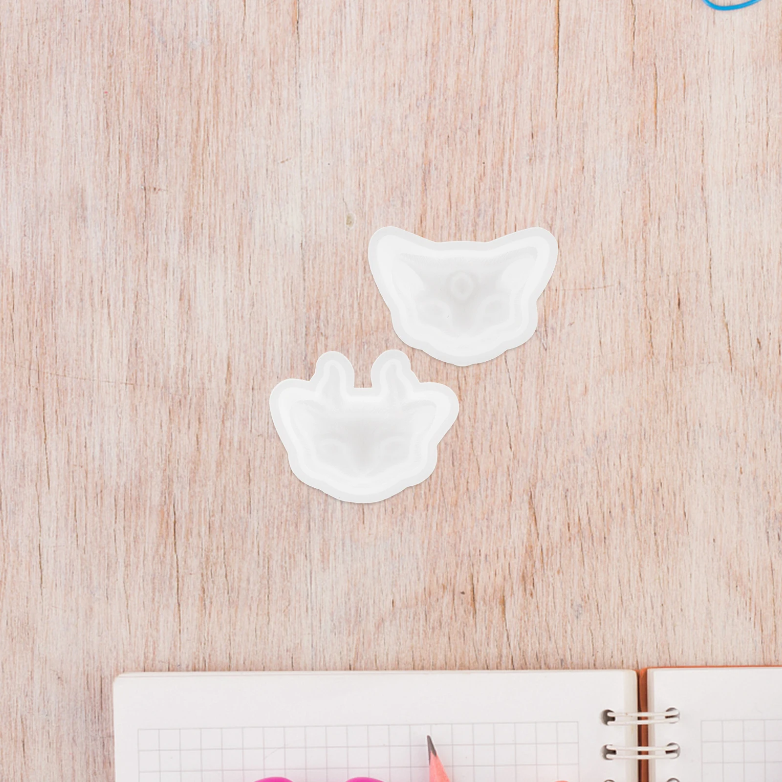 

10PCS Cat Head Mold for DIY Crafts Silicone Small Decor Environmentally Friendly Crystal Epoxy Resin Pendant Making Tool