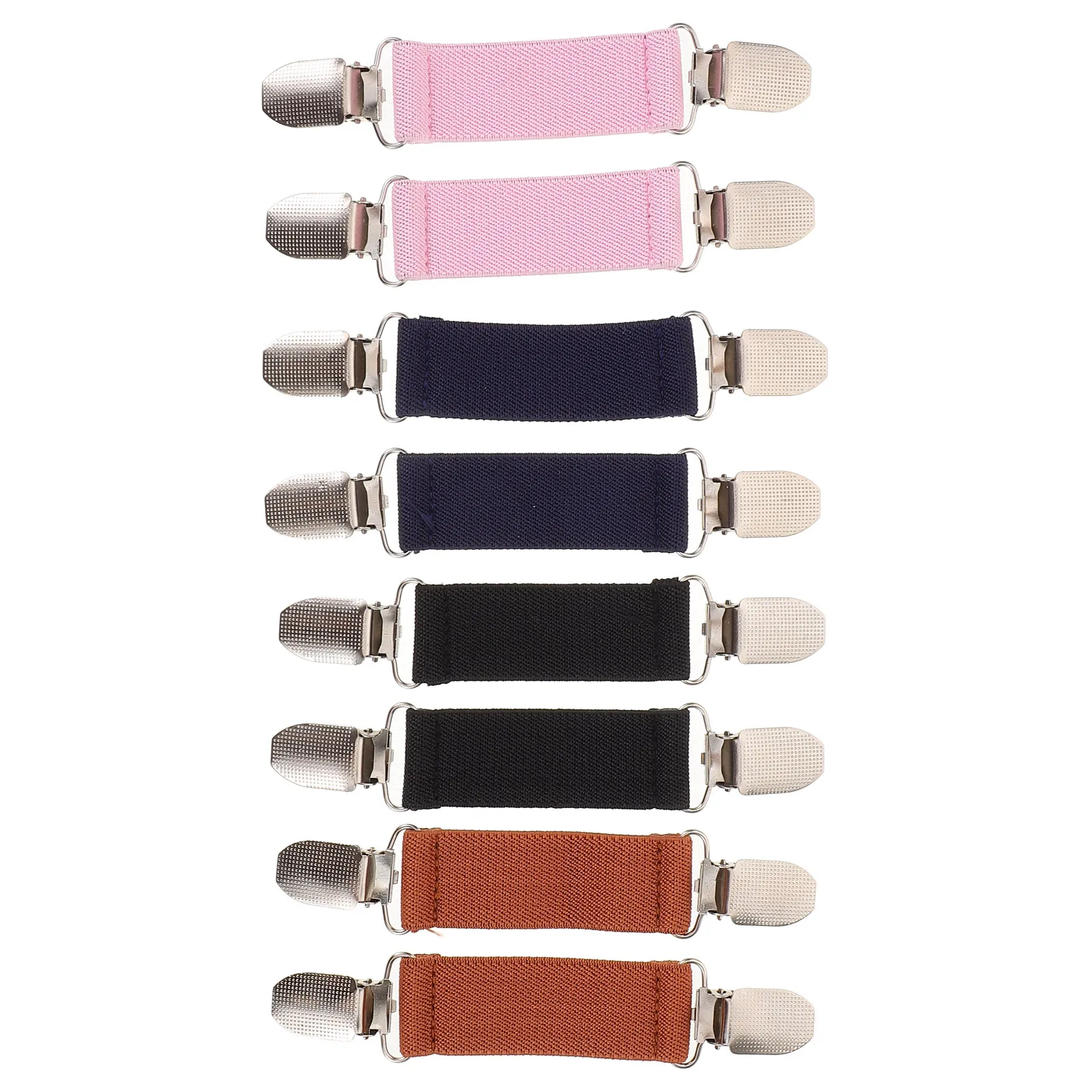

8 Pcs Sweater 's Gloves Anti-slip Strap Polyester Winter Elastic Clips