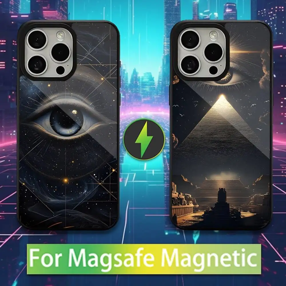 

Occult Illuminati Eye Case For iPhone 16,15,17,14,13,12,11,Pro,Max,Plus,Mini,Magsafe,Magnetic Wireless Charging Case