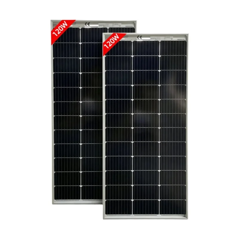 120W Bifaziales Solarmodul, Hocheffiziente Solarmodule aus Hartglas 18V, Wasserdicht und Langlebig für Batterien, Balkon, Dach, Garten, Camping, Netzunabhängige Nutzung