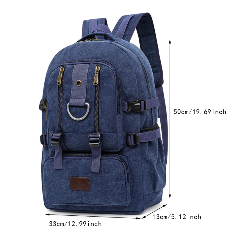 Vintage Canvas Backpacks For Men And Women Travel Bag Casual Students For Hiking Travel Camping Backpack Large Capacity Bags