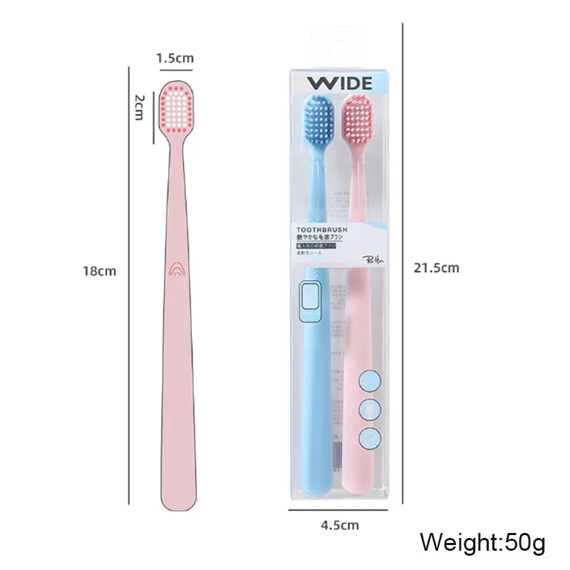 High Density Spiral Bristle Adult Toothbrush Suit Wide Head Soft Household High-quality Protect Teeth Gums Oral Every Day Tools