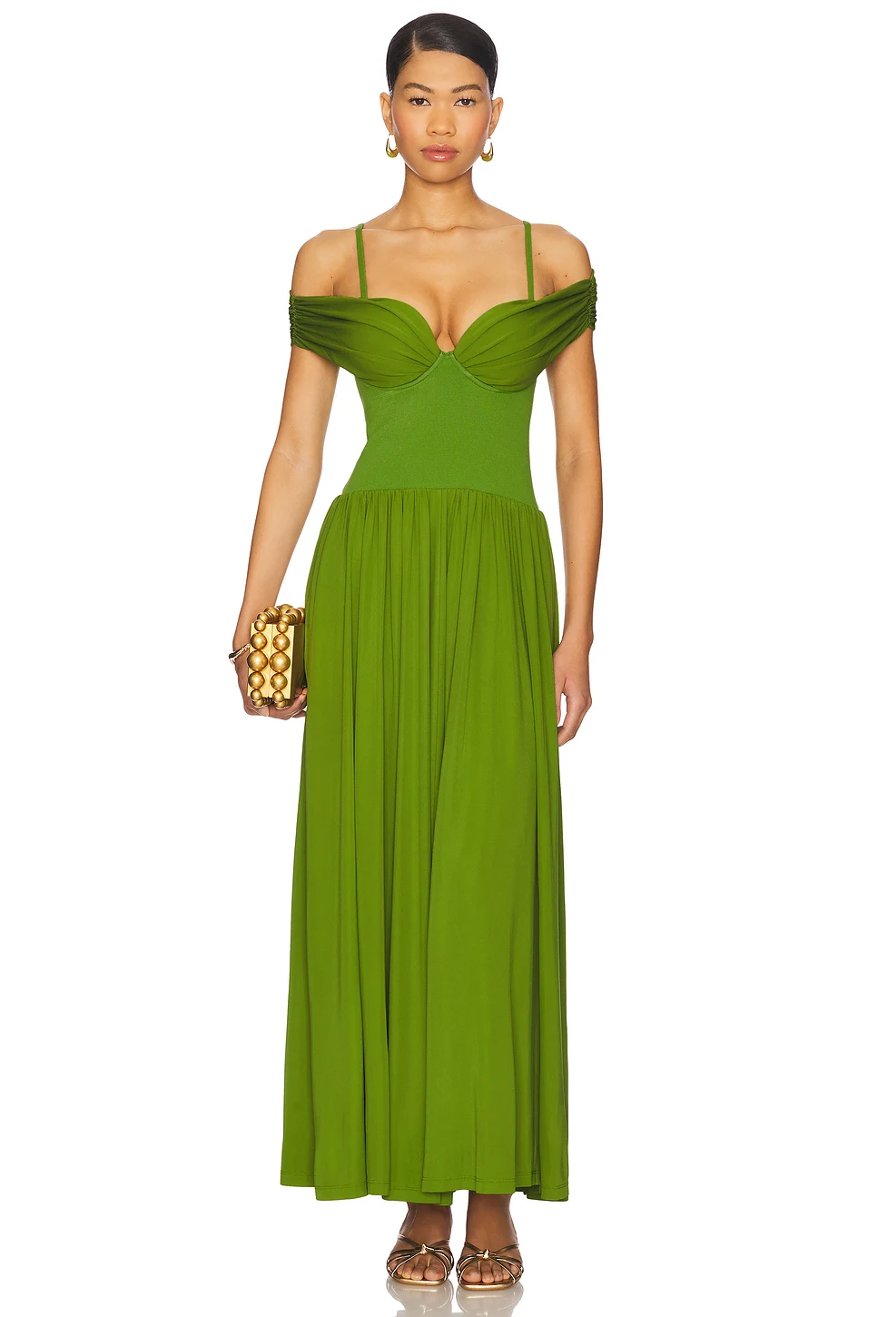 Vestido de aniversário de luxo feminino verde dupla camada tornozelo comprimento macio e confortável vestidos de festa de rua saindo vestido de formatura